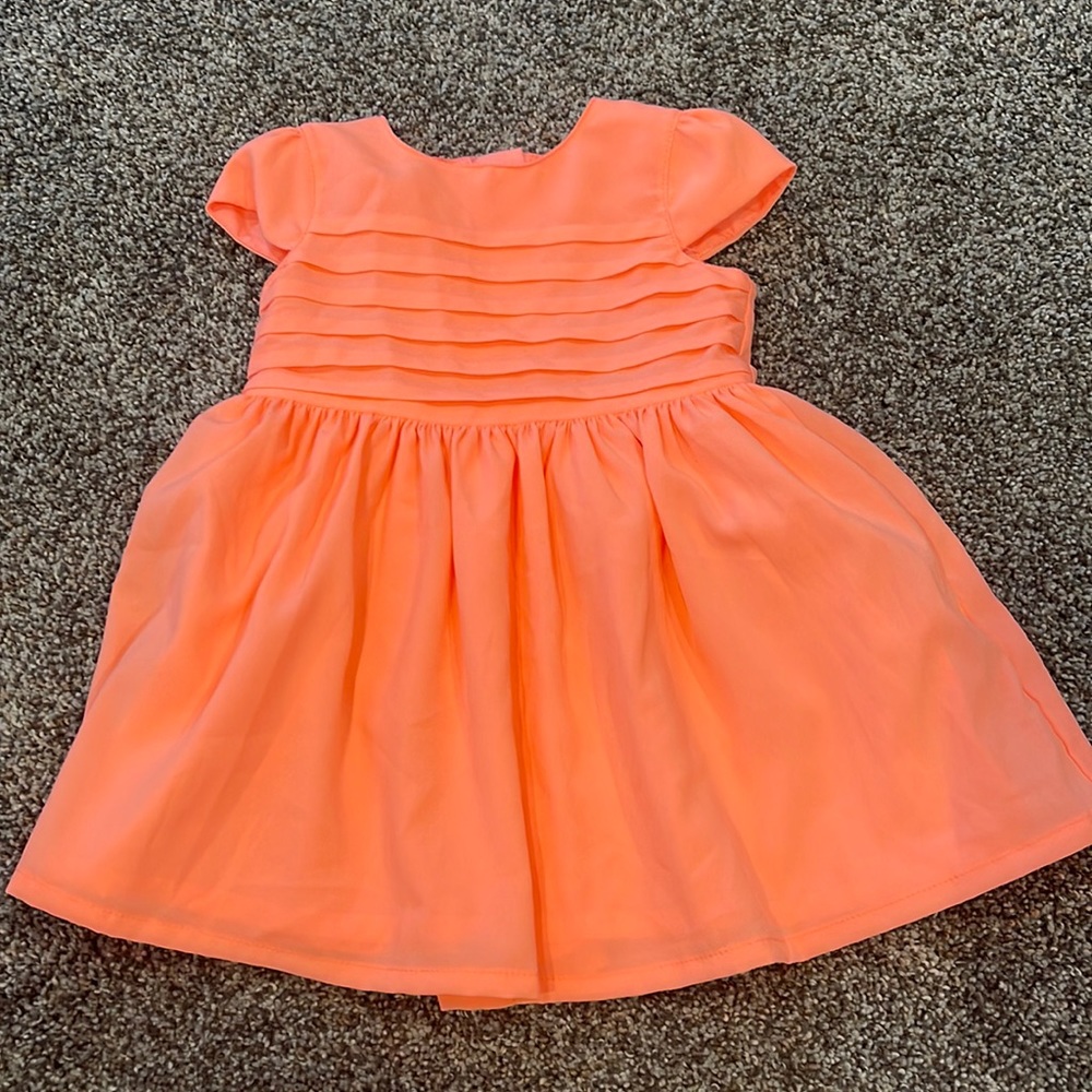 6 month coral dress